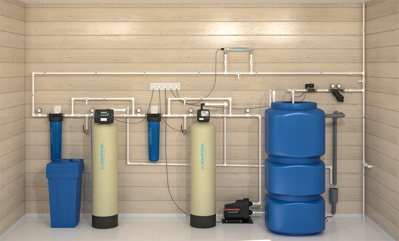 Монтаж системы очистки воды из скважины